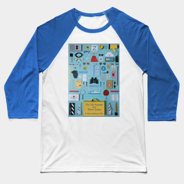 The Life Aquatic Baseball T-Shirt by JordanBoltonDesign